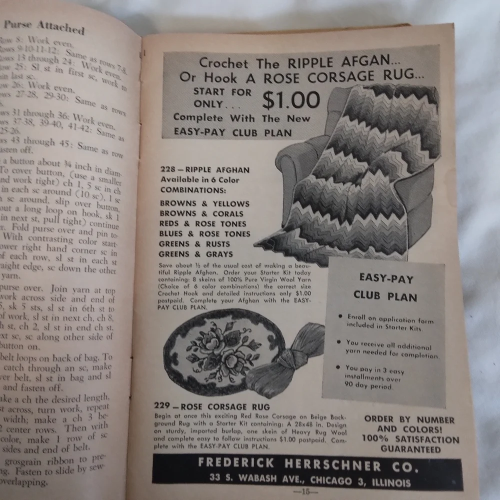 Vintage The Workbasket Magazine 1953 Patterns Recipes Ephemera Craft Crafting